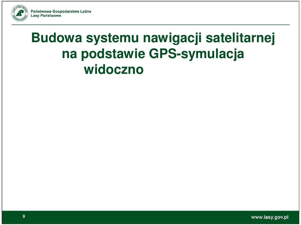 ilustruje symulację widoczności satelitów przez
