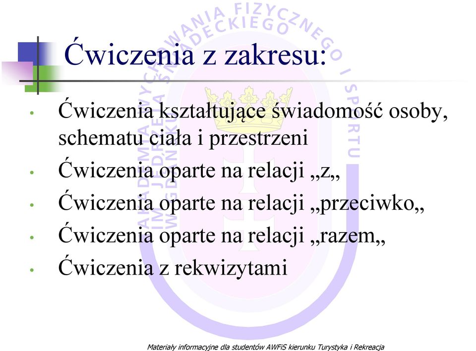 relacji przeciwko Ćwiczenia oparte na relacji razem Ćwiczenia z