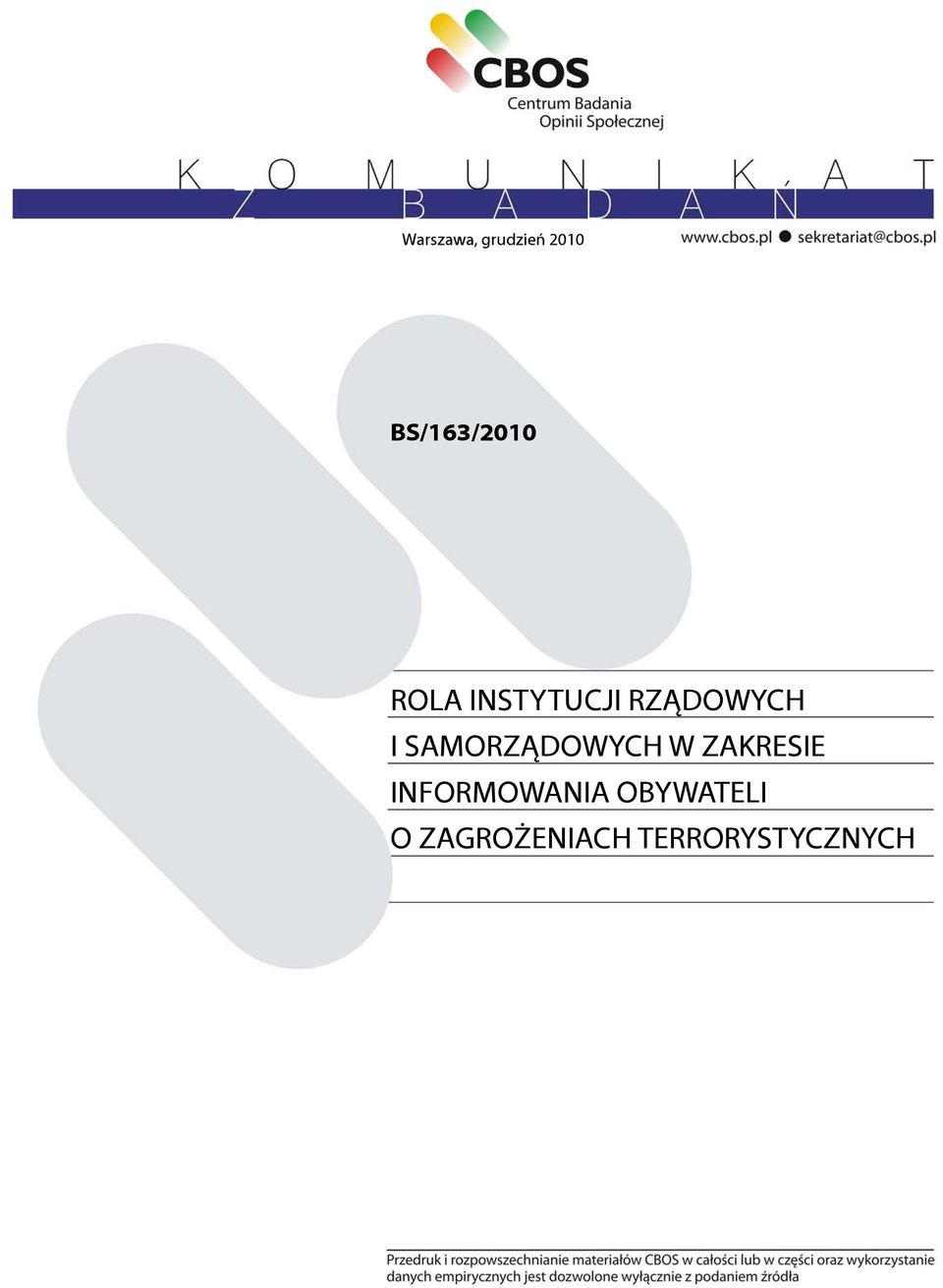 SAMORZĄDOWYCH W ZAKRESIE