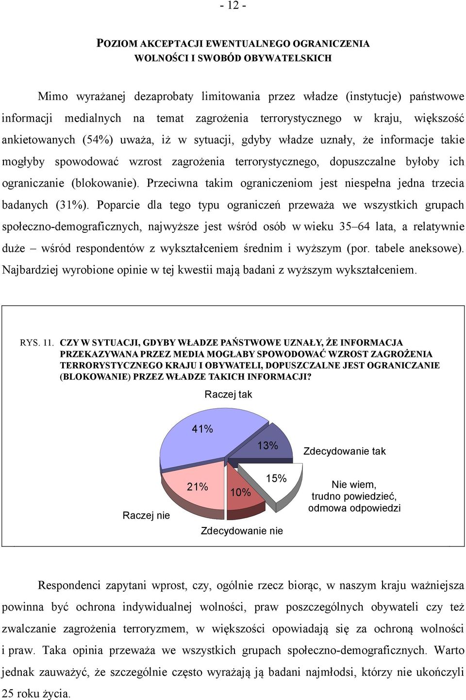 ograniczanie (blokowanie). Przeciwna takim ograniczeniom jest niespełna jedna trzecia badanych (31%).