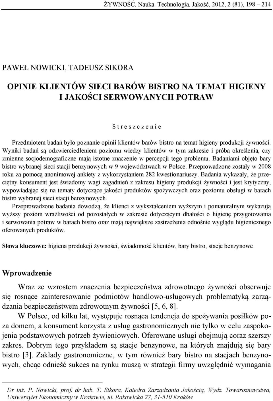 opinii klientów barów bistro na temat higieny produkcji żywności.