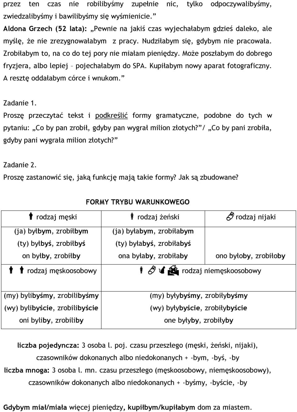 Zrobiłabym to, na co do tej pory nie miałam pieniędzy. Może poszłabym do dobrego fryzjera, albo lepiej pojechałabym do SPA. Kupiłabym nowy aparat fotograficzny. A resztę oddałabym córce i wnukom.