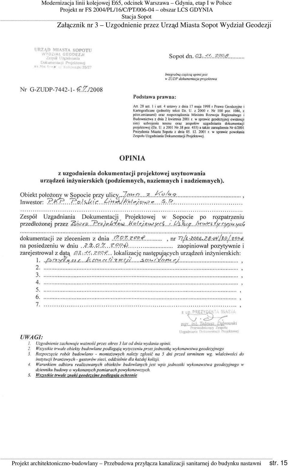architektoniczno-budowlany Przebudowa