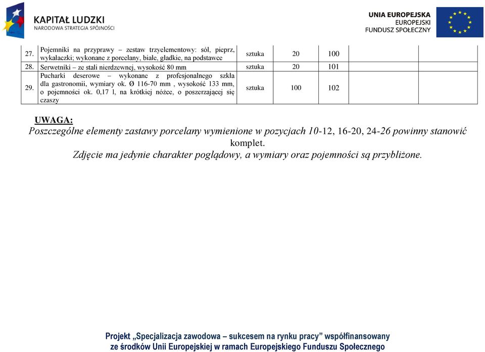 Ø 116-70 mm, wysokość 133 mm, 29. o pojemności ok.