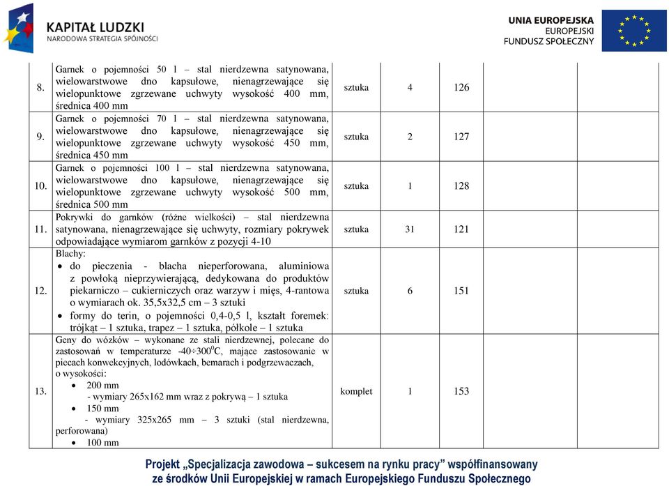 nierdzewna satynowana, wielowarstwowe dno kapsułowe, nienagrzewające się wielopunktowe zgrzewane uchwyty wysokość 450 mm, średnica 450 mm Garnek o pojemności 100 l stal nierdzewna satynowana,