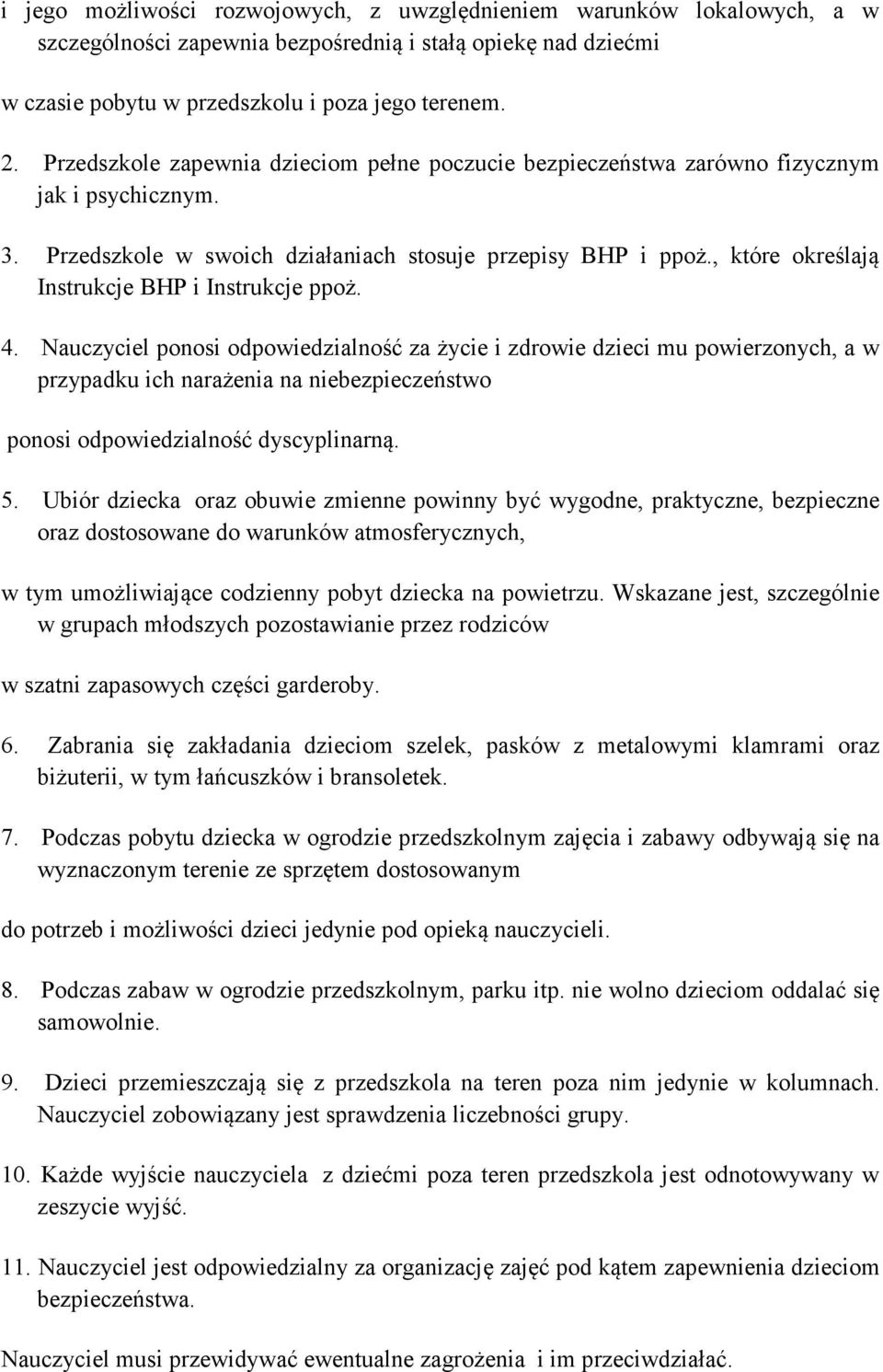 , które określają Instrukcje BHP i Instrukcje ppoż. 4.