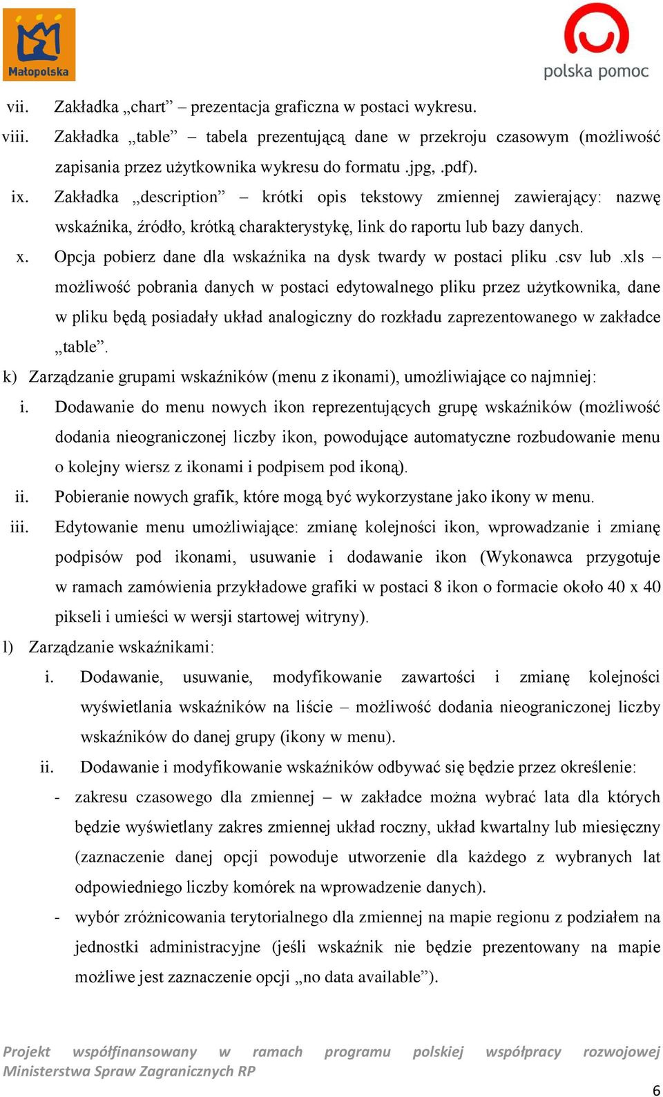 Opcja pobierz dane dla wskaźnika na dysk twardy w postaci pliku.csv lub.