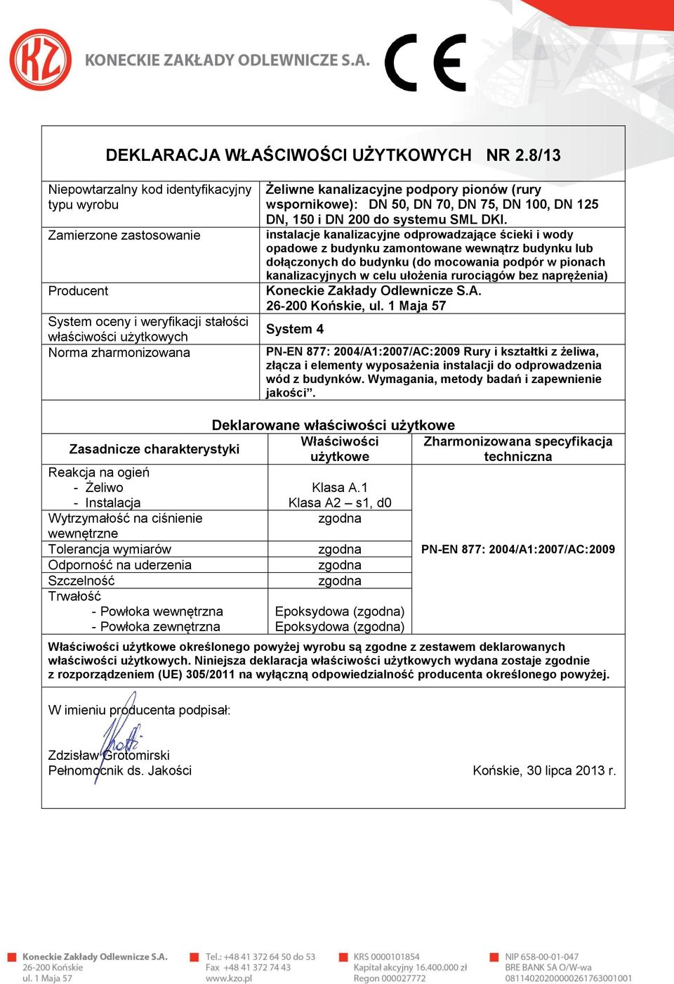 150 i DN 200 do systemu SML DKI.