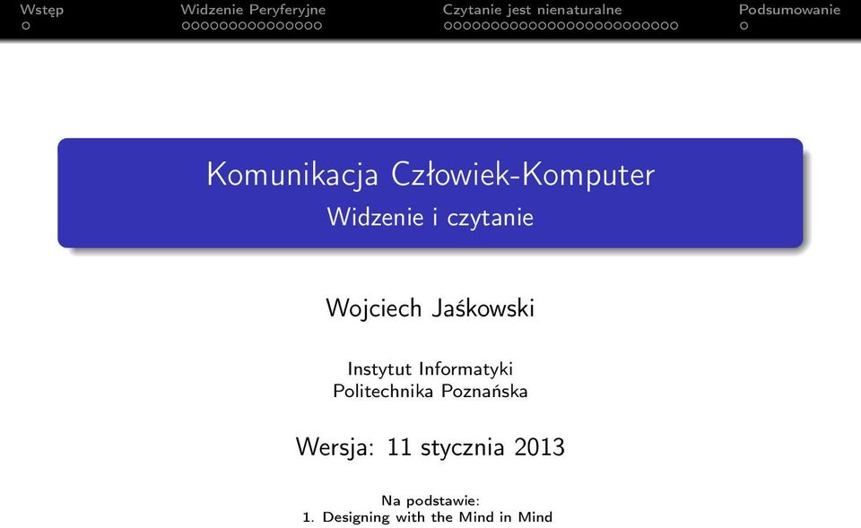 Informatyki Politechnika Poznańska Wersja: 11