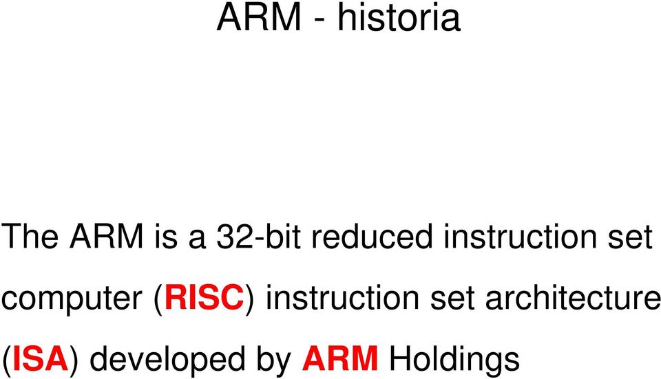 computer (RISC) instruction set