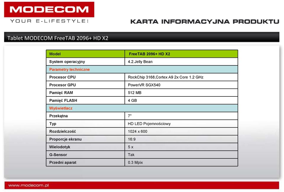 4.2.Jelly Bean Parametry techniczne Procesor CPU Procesor GPU Pamięć RAM Pamięć FLASH