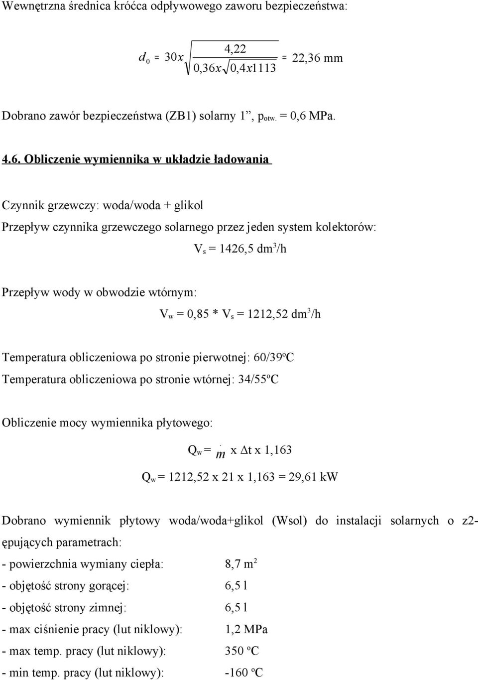 mm Dobrano zawór bezpieczeństwa (ZB1) solarny 1, p otw. = 0,6 