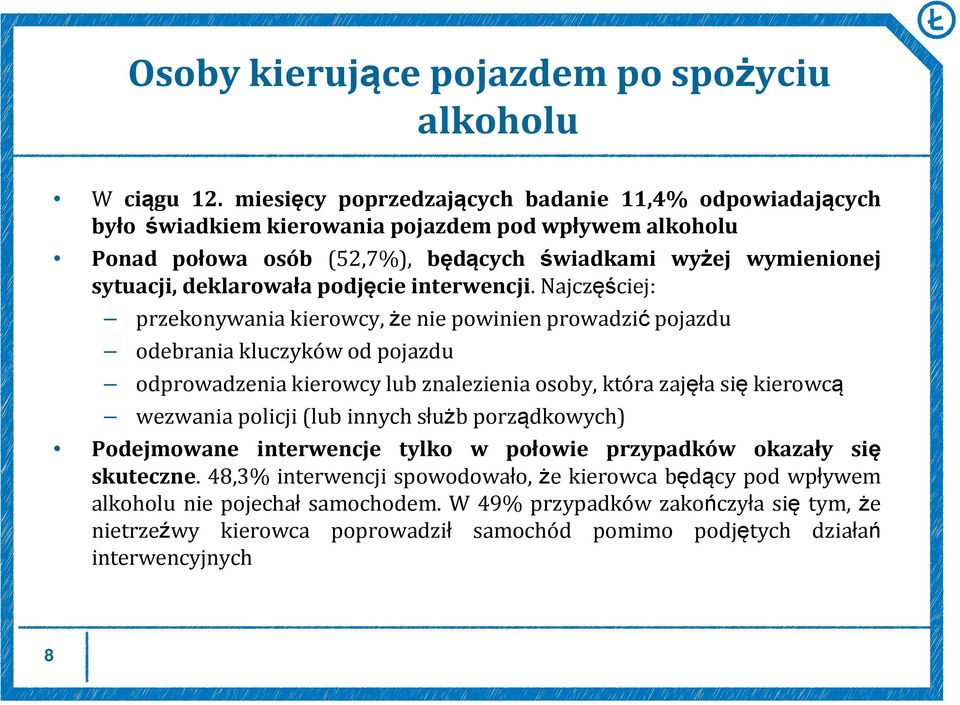 podjęcie interwencji.
