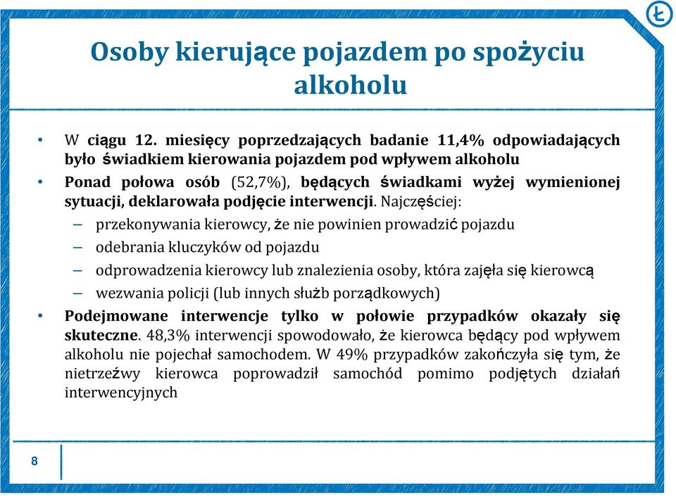 podjęcie interwencji.