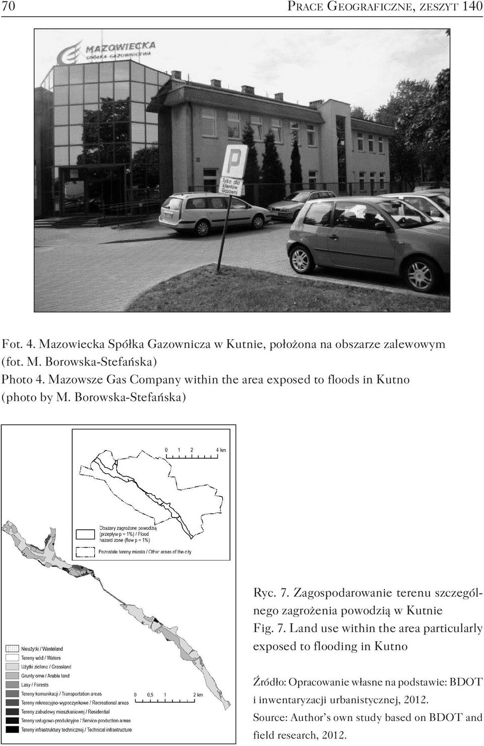 Zagospodarowanie terenu szczególnego zagrożenia powodzią w Kutnie Fig. 7.
