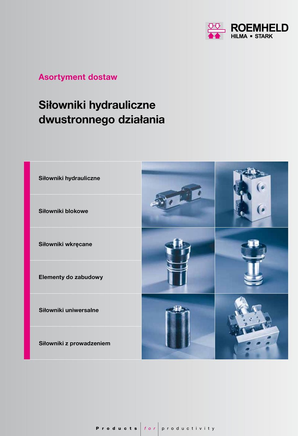 hydrauliczne Siłowniki wkręcane Elementy do