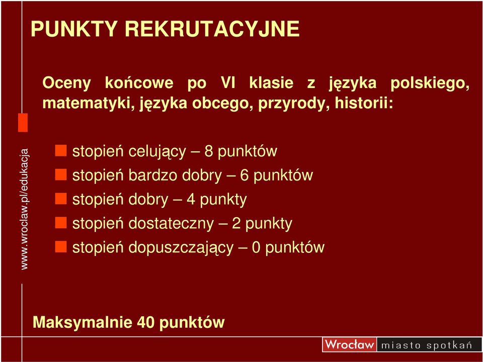 punktów stopie bardzo dobry 6 punktów stopie dobry 4 punkty stopie