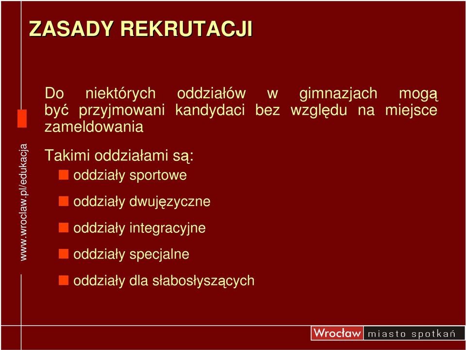 Takimi oddziałami s: oddziały sportowe oddziały dwujzyczne