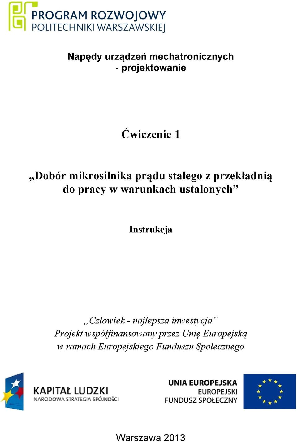 współfinansowany przez Unię Europejską w