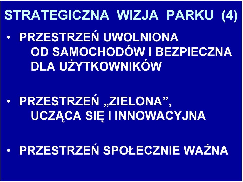 UŻYTKOWNIKÓW PRZESTRZEŃ ZIELONA, UCZĄCA