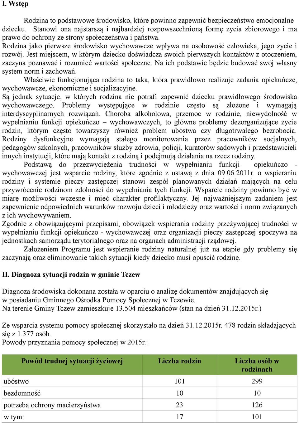 Rodzina jako pierwsze środowisko wychowawcze wpływa na osobowość człowieka, jego życie i rozwój.