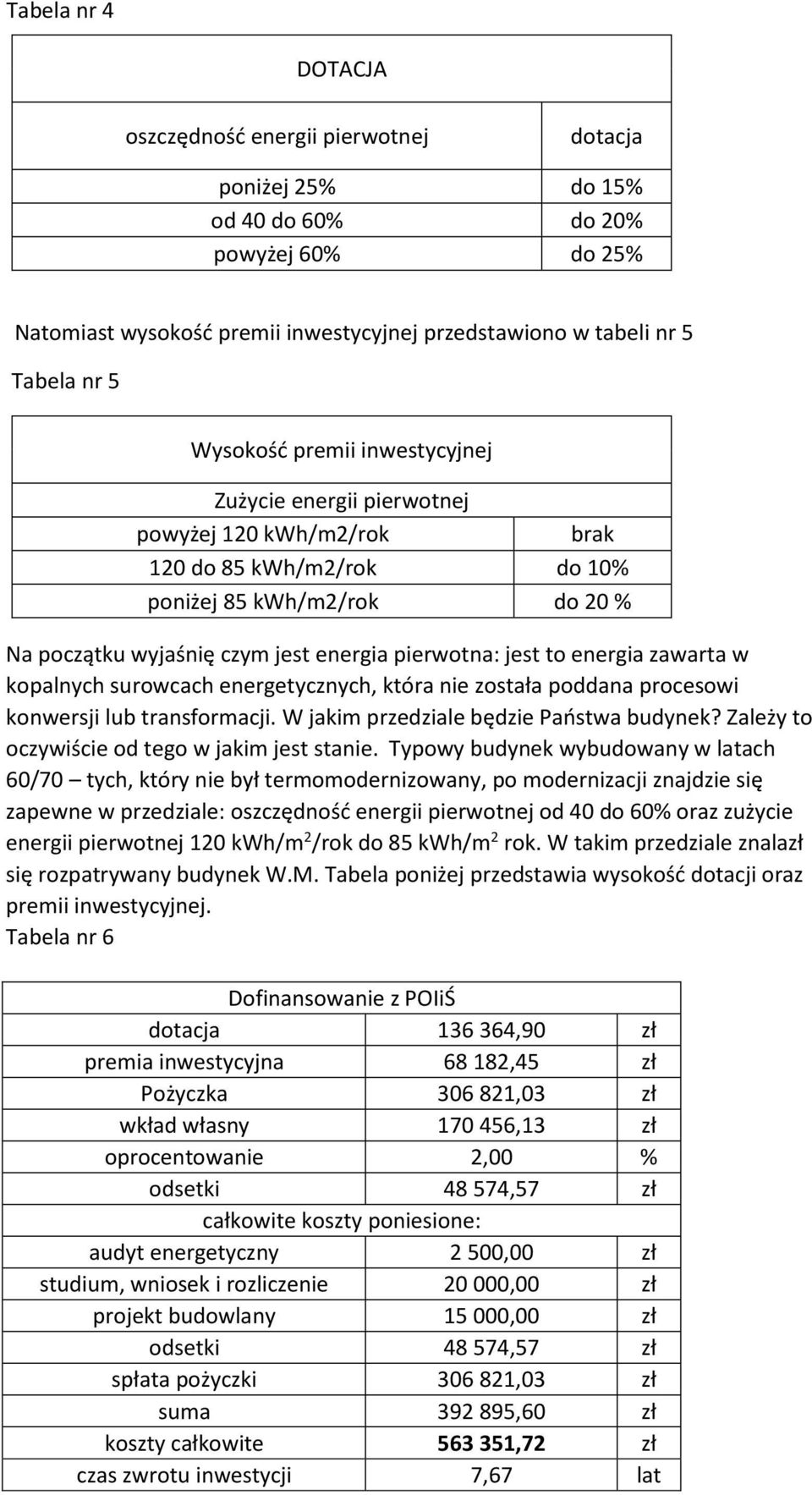 to energia zawarta w kopalnych surowcach energetycznych, która nie została poddana procesowi konwersji lub transformacji. W jakim przedziale będzie Państwa budynek?