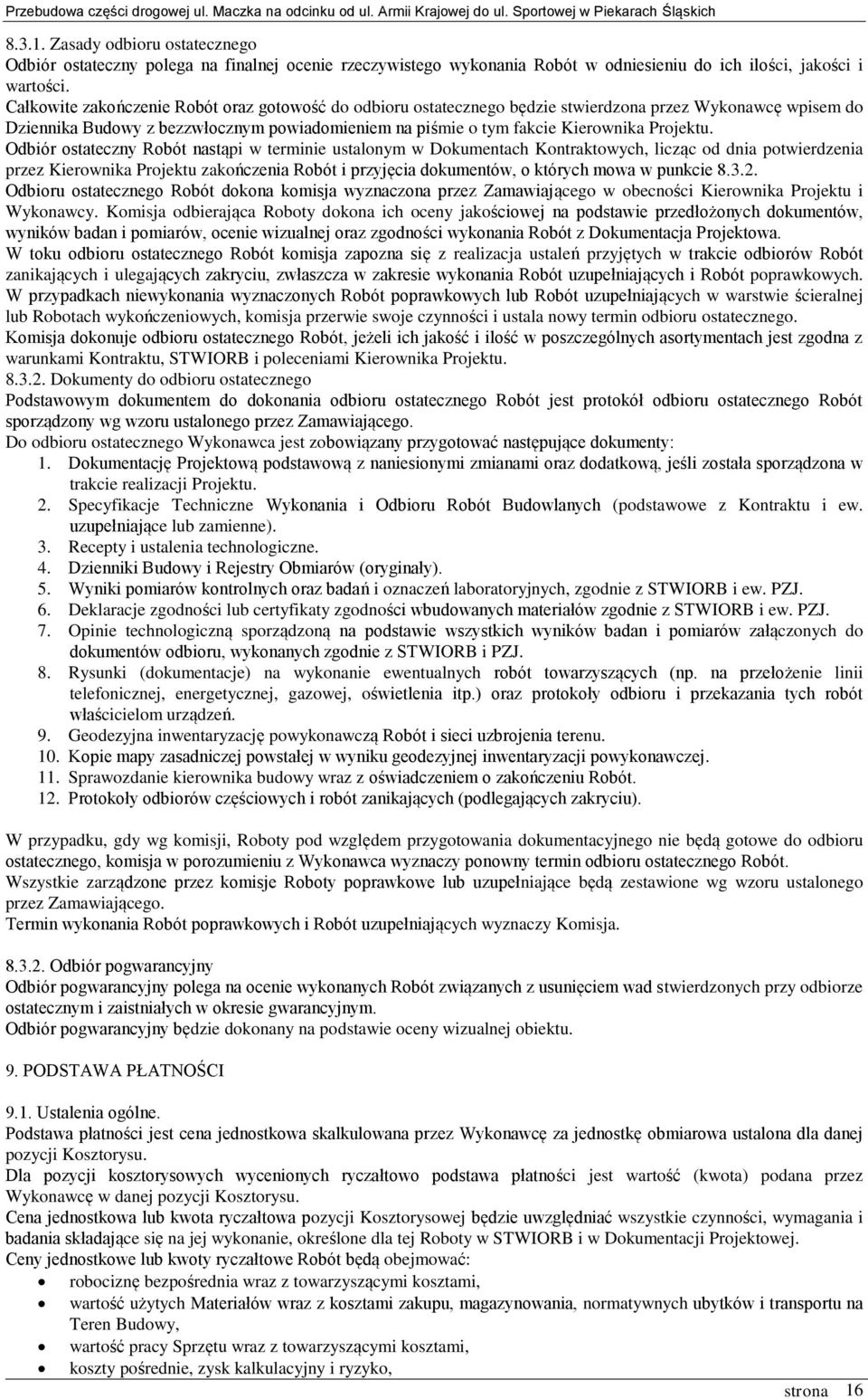 Projektu.