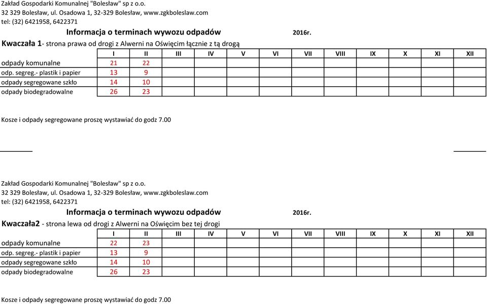 - plastik i papier 13 9 odpady segregowane szkło 14 10 odpady biodegradowalne 26 23 Kwaczała2 -