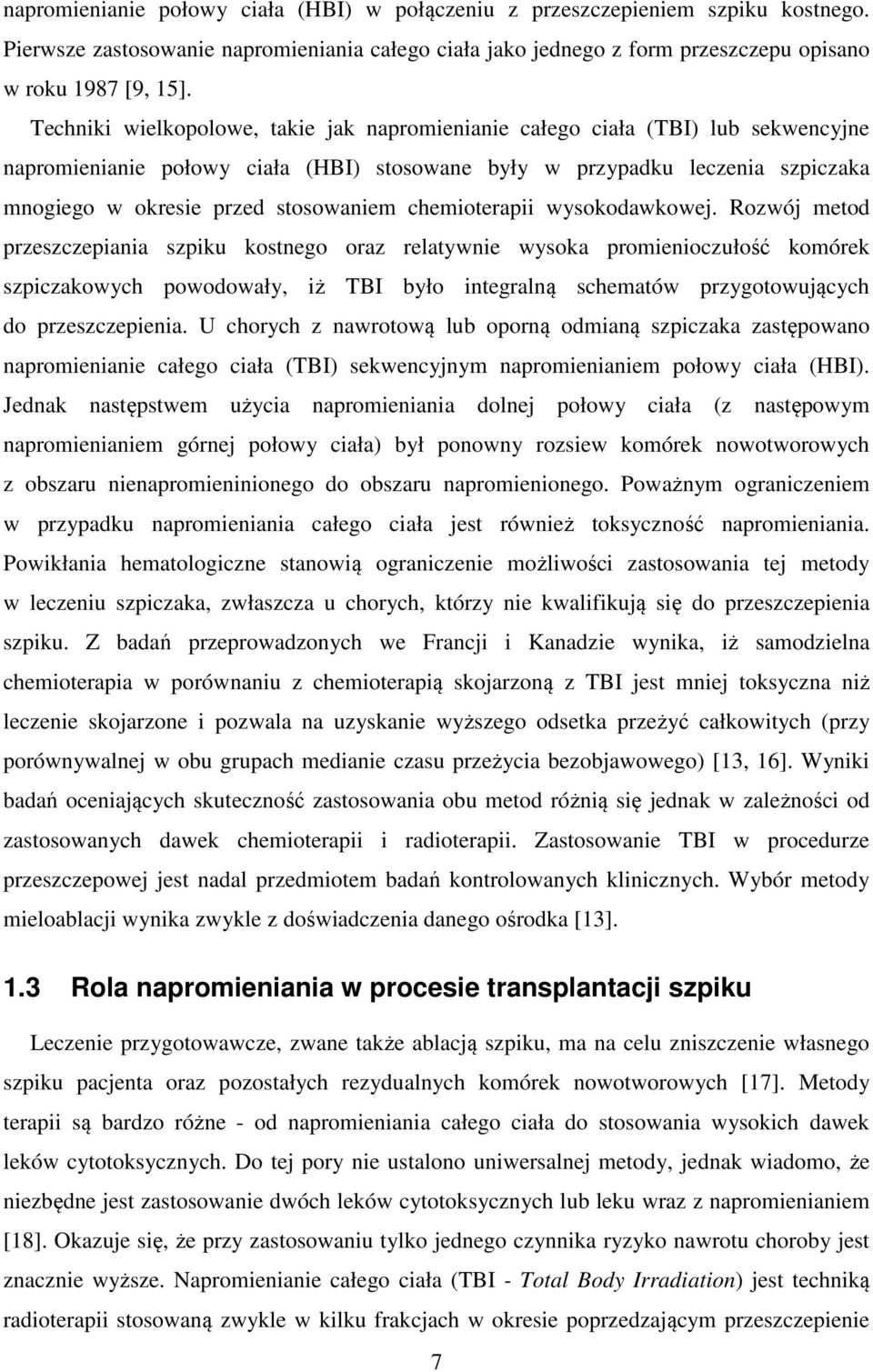 chemioterapii wysokodawkowej.