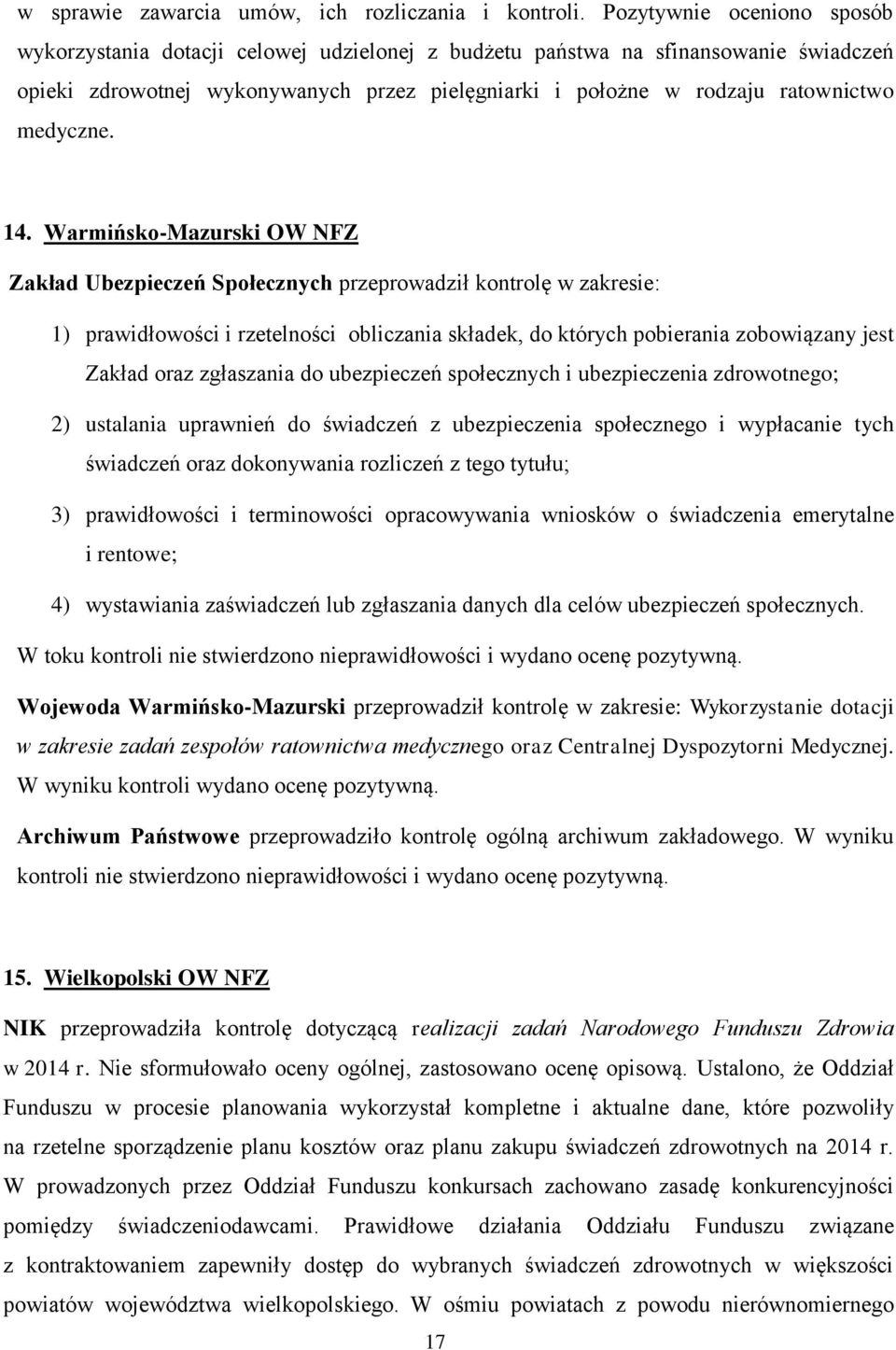 medyczne. 14.