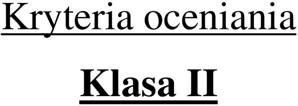 Klasa II