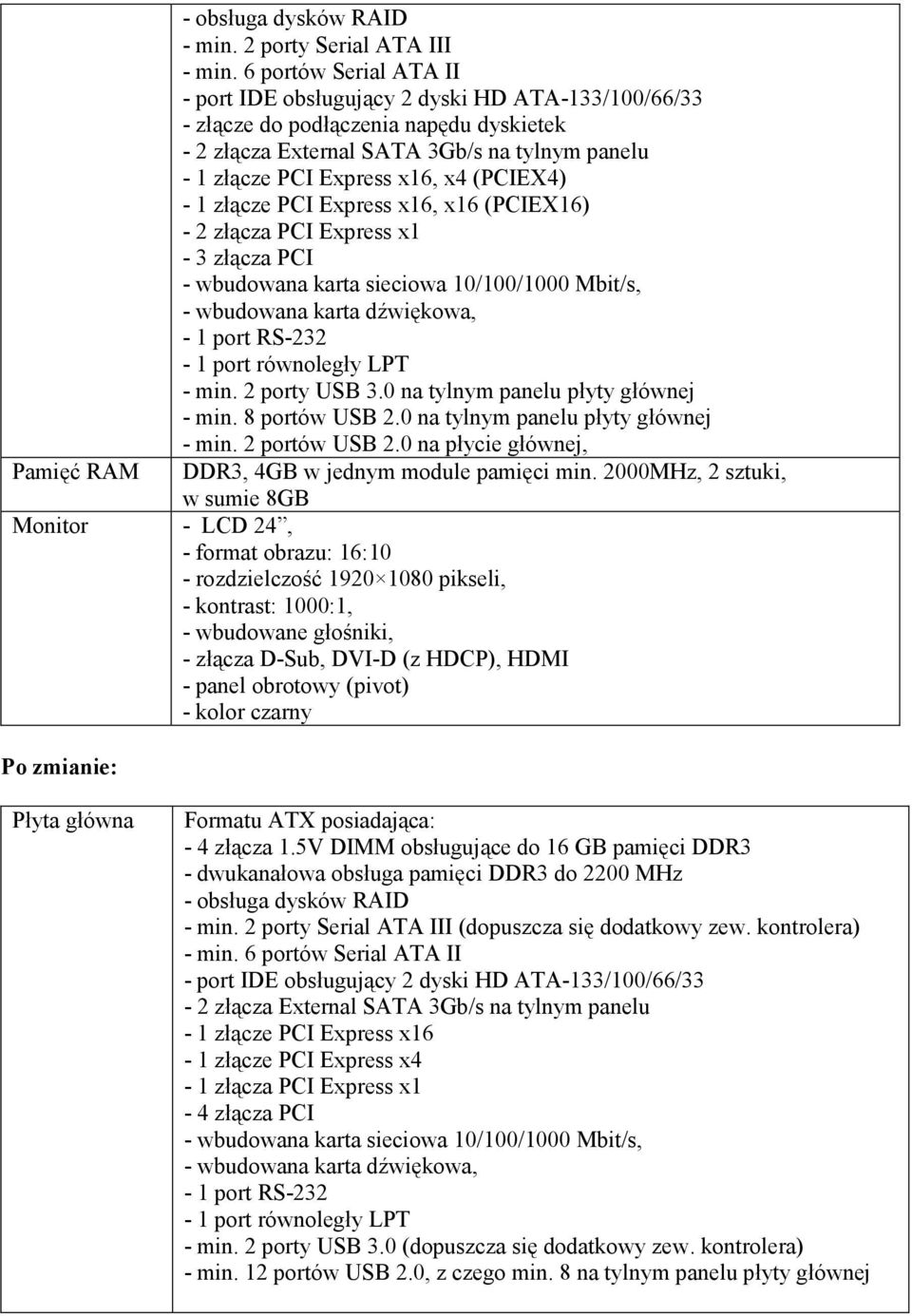 2000MHz, 2 sztuki, Monitor - LCD 24, - format obrazu: 16:10 - rozdzielczość 1920 1080 pikseli, - kontrast: 1000:1, - wbudowane głośniki, - złącza D-Sub, DVI-D (z HDCP), HDMI -