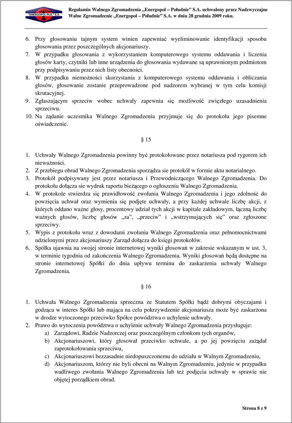 nich listy obecności. 8.
