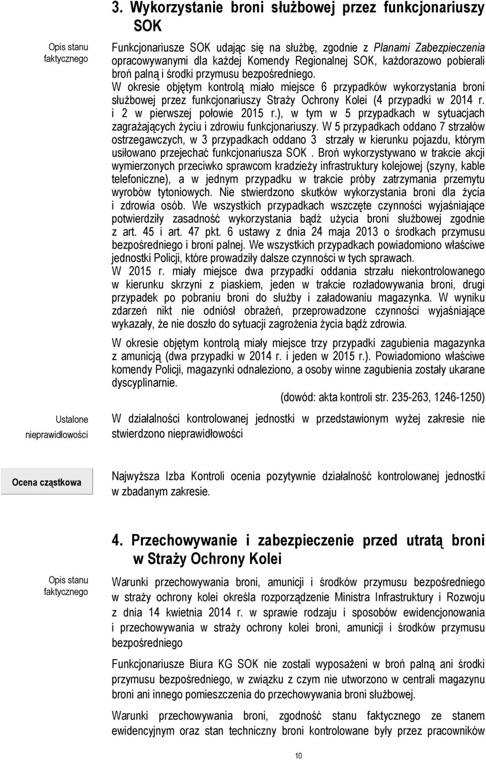 pobierali broń palną i środki przymusu bezpośredniego.