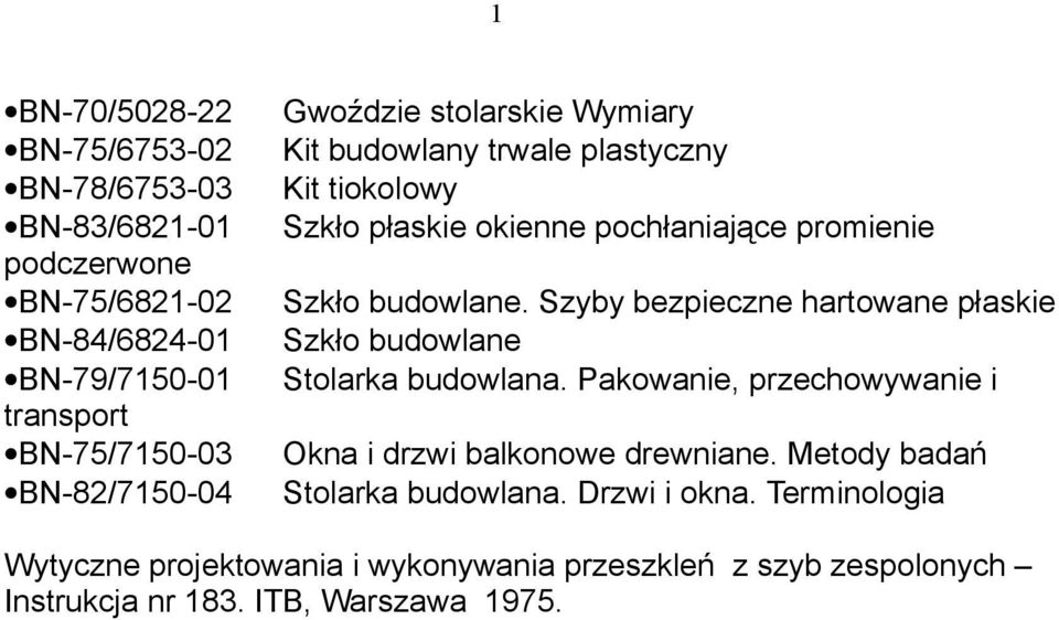 budowlane. Szyby bezpieczne hartowane płaskie Szkło budowlane Stolarka budowlana. Pakowanie, przechowywanie i Okna i drzwi balkonowe drewniane.