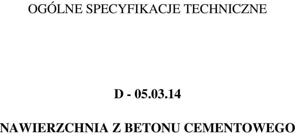 03.14 NAWIERZCHNIA