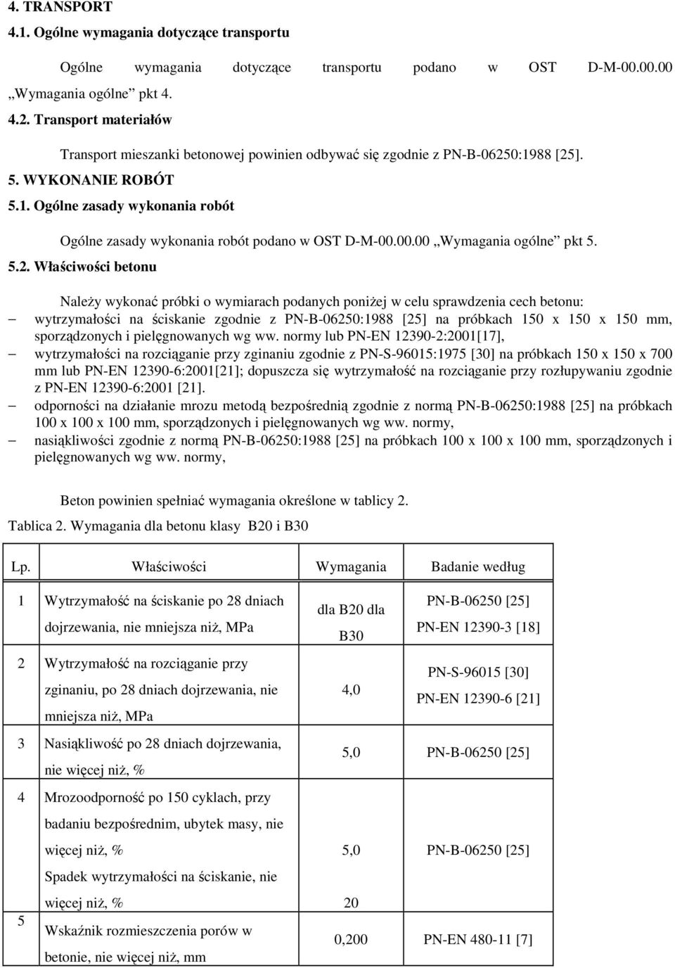 00.00 Wymagania ogólne pkt 5. 5.2.
