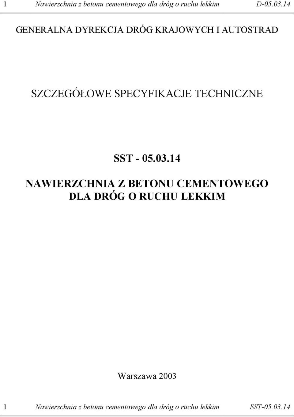 TECHNICZNE SST - 05.03.
