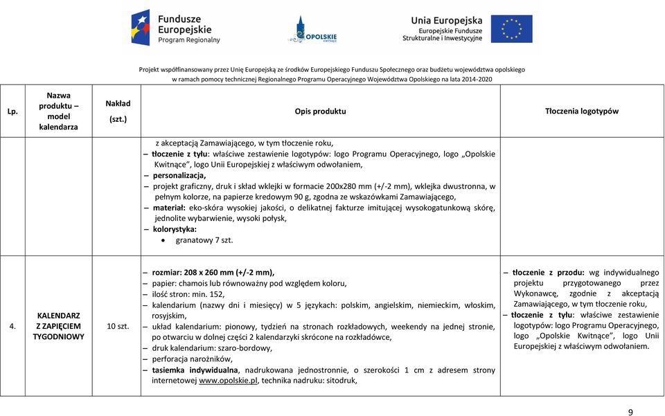 materiał: eko-skóra wysokiej jakości, o delikatnej fakturze imitującej wysokogatunkową skórę, jednolite wybarwienie, wysoki połysk, kolorystyka: granatowy 7 szt. 4.