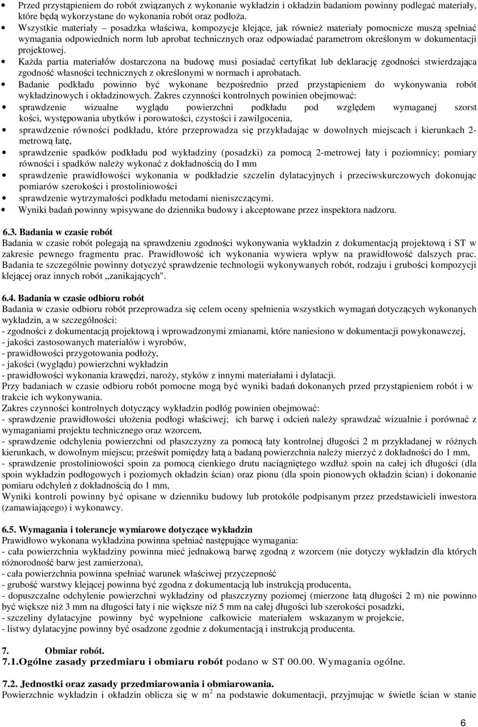 dokumentacji projektowej.