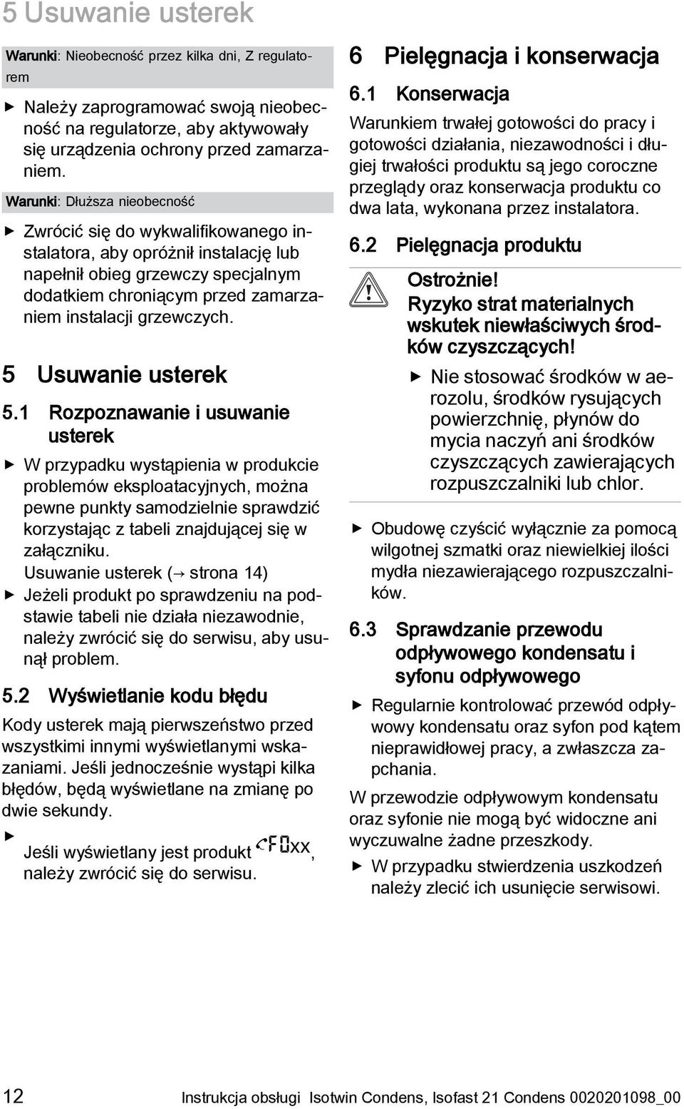 5 Usuwanie usterek 5.