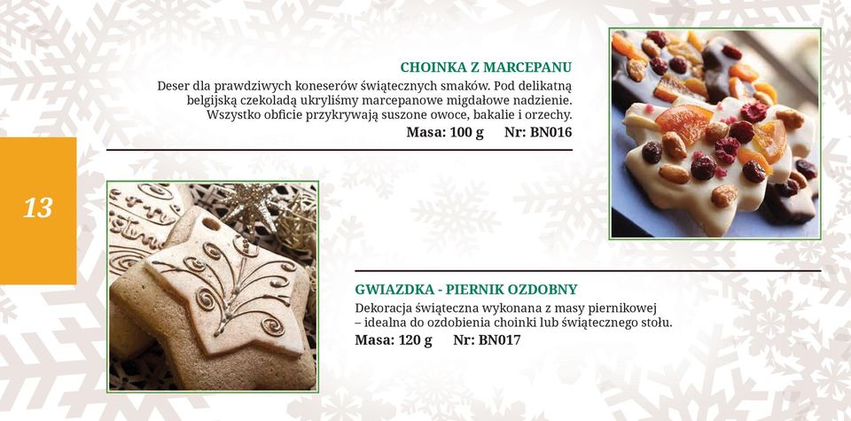 Wszystko obficie przykrywają suszone owoce, bakalie i orzechy.