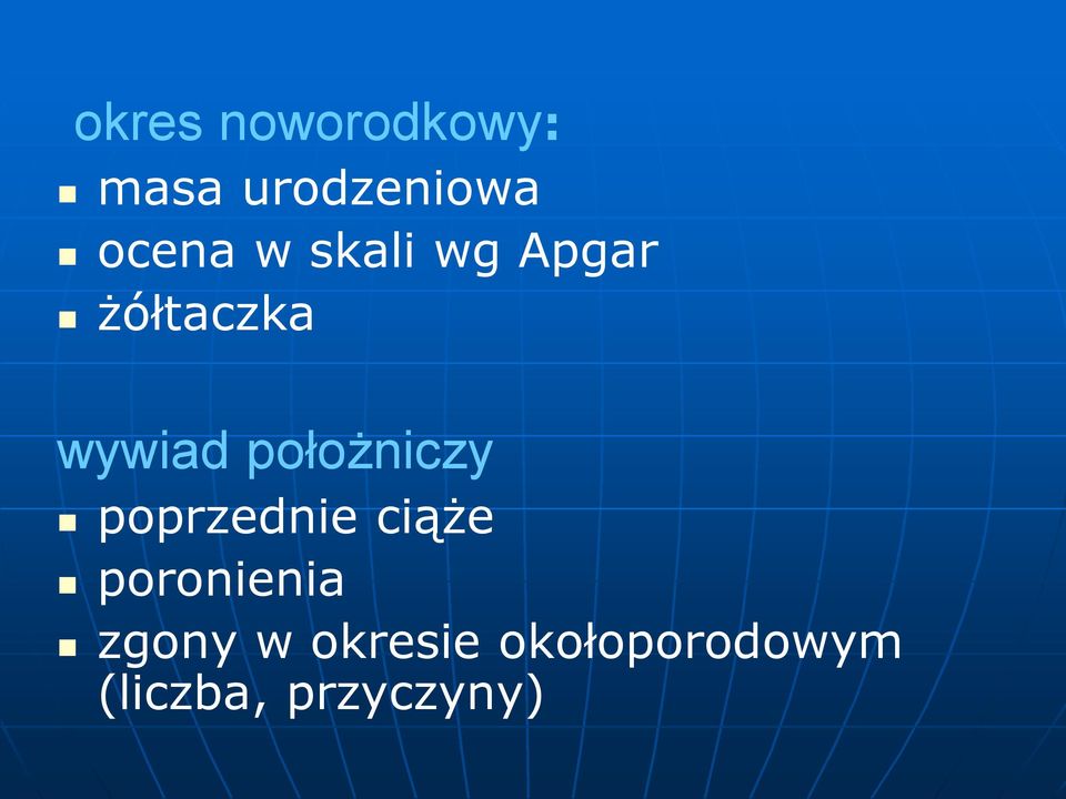 położniczy poprzednie ciąże poronienia