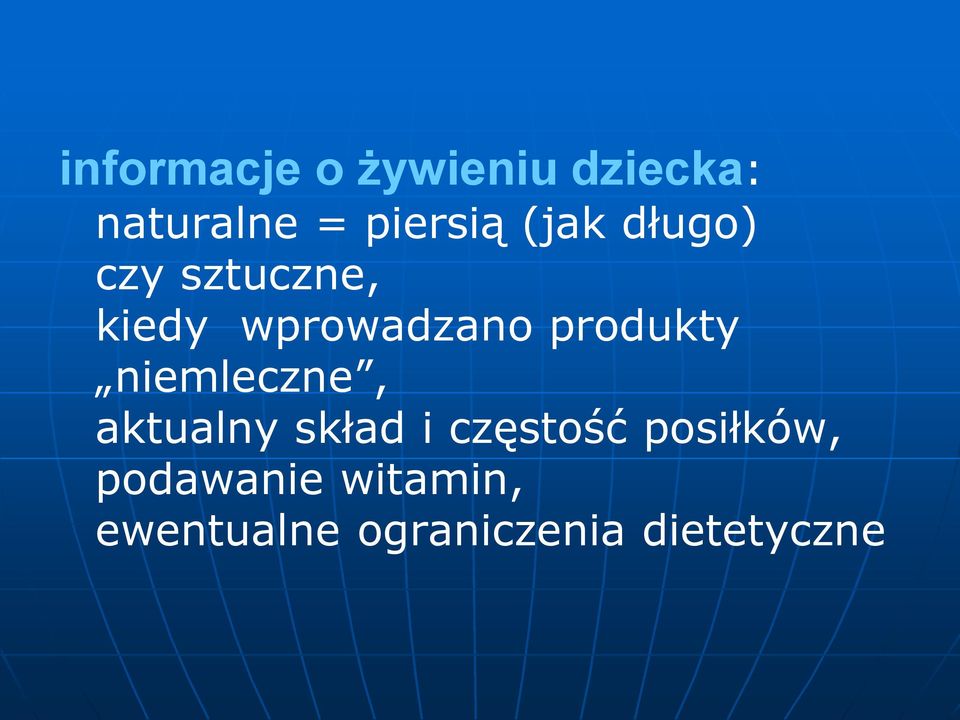 produkty niemleczne, aktualny skład i częstość