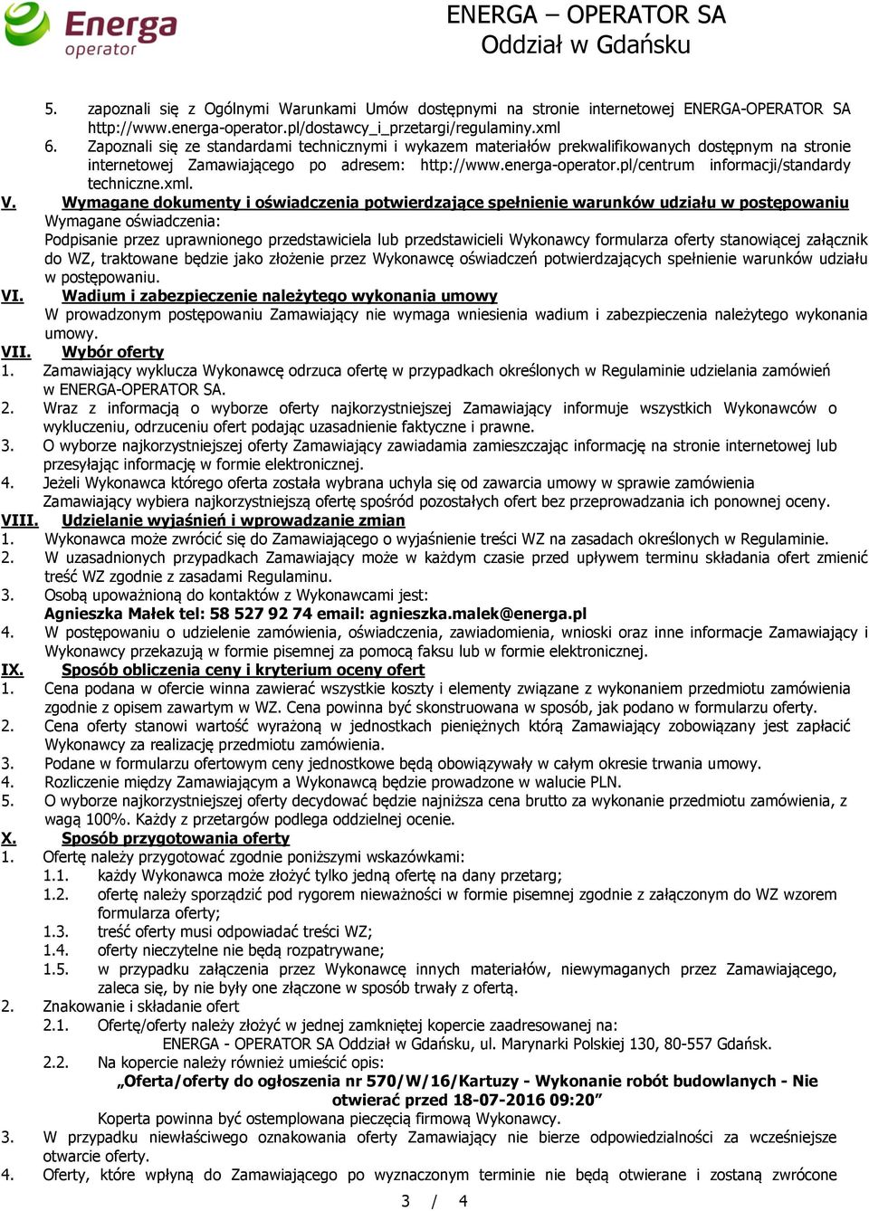 pl/centrum informacji/standardy techniczne.xml. V.