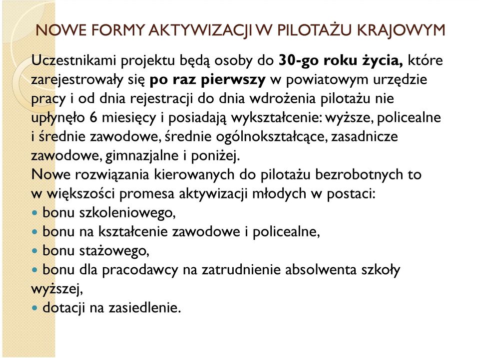 ogólnokształcące, zasadnicze zawodowe, gimnazjalne i poniżej.