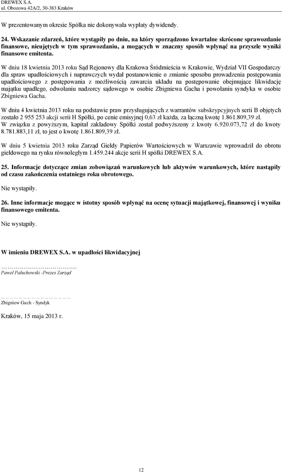 finansowe emitenta.
