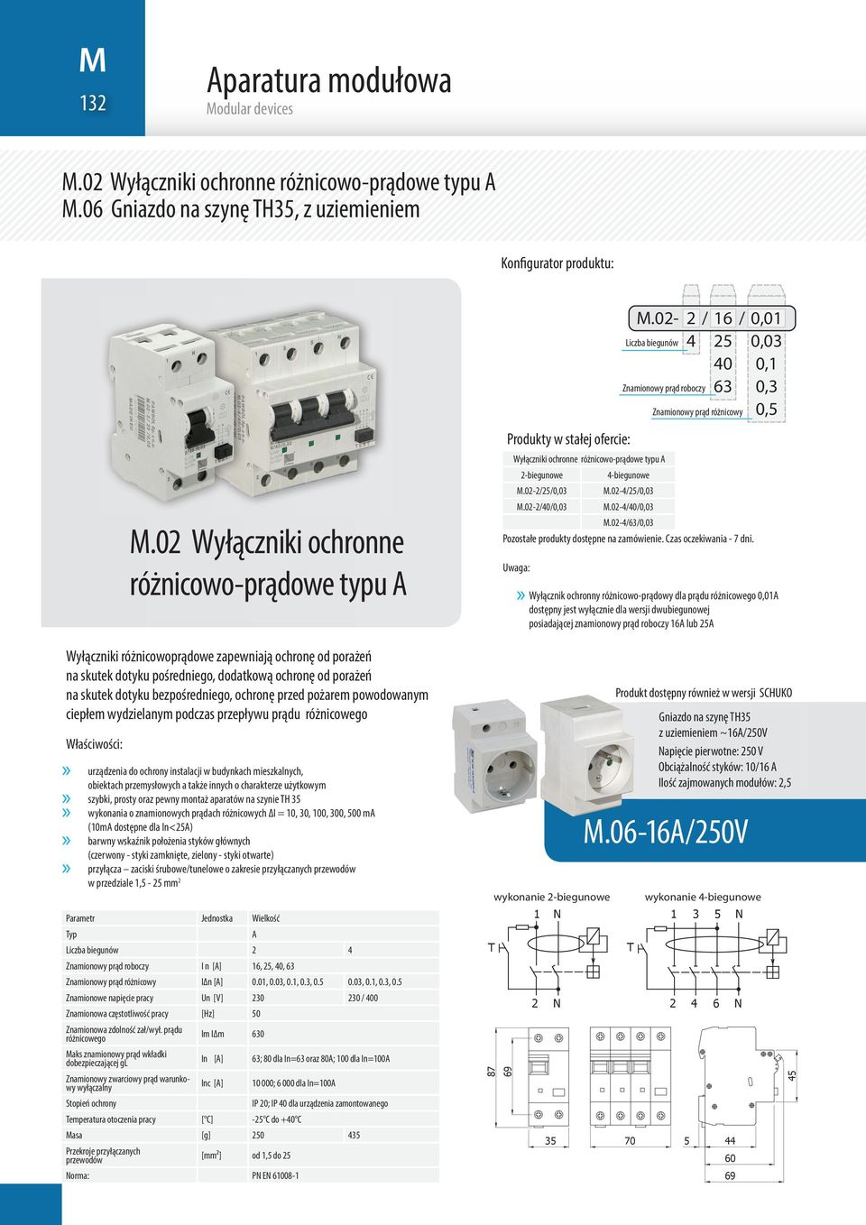 ochronę przed pożarem powodowanym ciepłem wydzielanym podczas przepływu prądu różnicowego Właściwości:» urządzenia do ochrony instalacji w budynkach mieszkalnych, obiektach przemysłowych a także