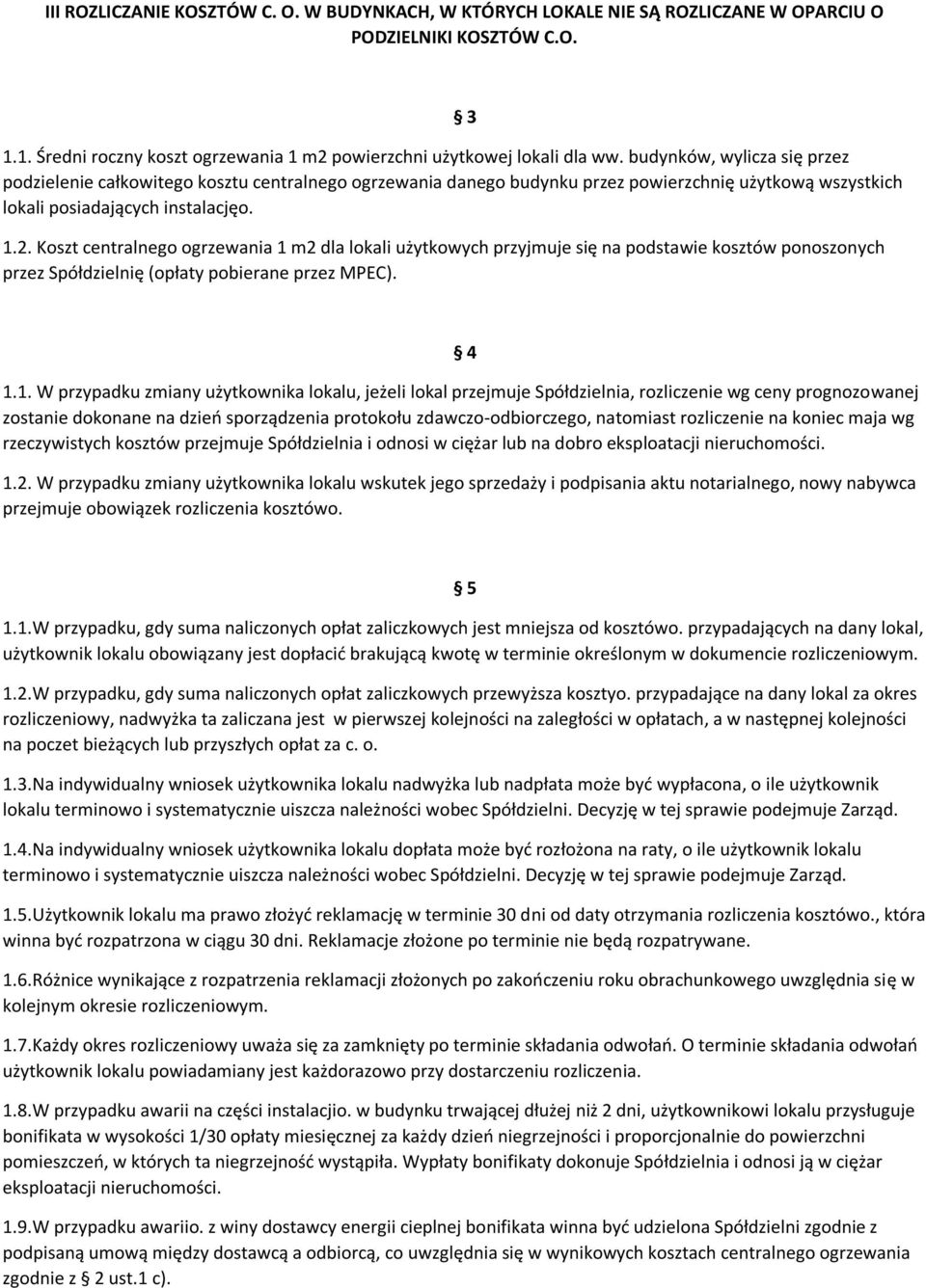 Koszt centralnego ogrzewania 1 