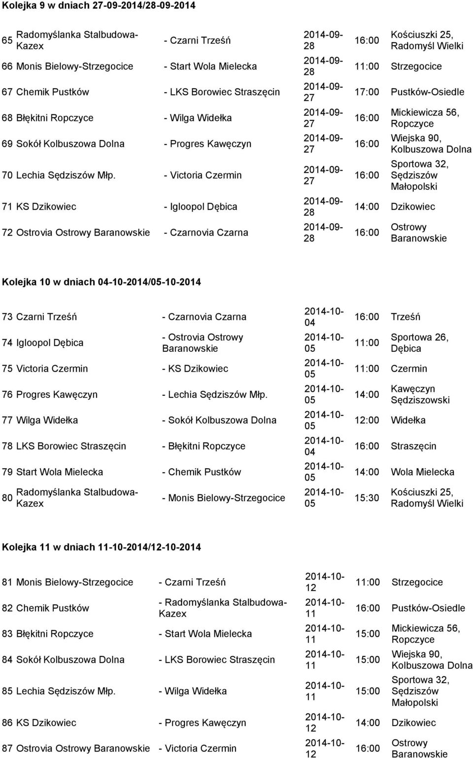 Dzikowiec 76 Progres - Lechia Młp.